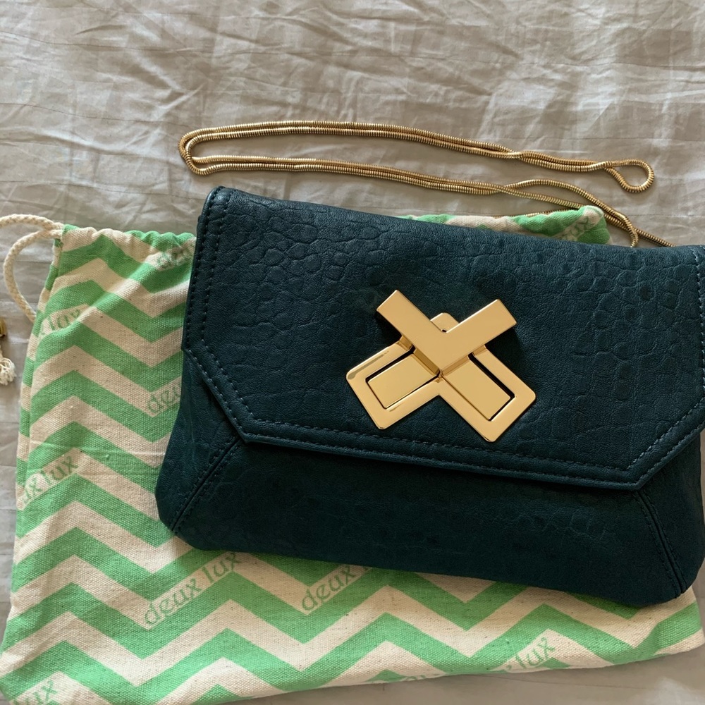 Deux Lux Teal Clutch